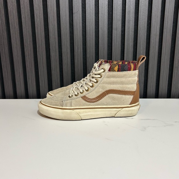 Vans sk8 hi mte scotchguard plaid beige brown - Picture 3 of 8